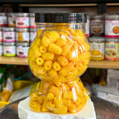 Nui Vàng Chiên Tỏi Ớt Đậm Vị 330g - Hũ Gấu Lớn - NVCTOHGL330G