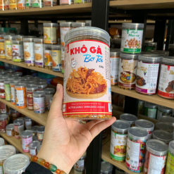 Khô Gà Bơ Tỏi Thơm Ngon 250g - Hũ Pet - KGBTHP250G