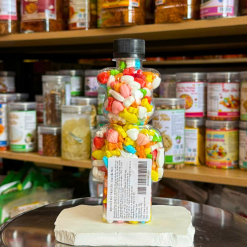 Kẹo Cứng Hương Vị Trái Cây - Kẹo Ngũ Sắc 220g - Chai Gấu Nhỏ - KCVTCKNSCGN220G