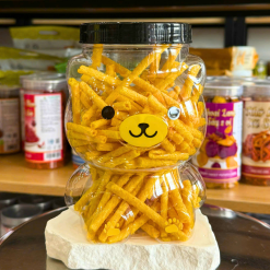 Snack Hương Khoai Tây Ống Vàng Thơm Ngon 200g - Hũ Gấu Lớn - SHKTOVHGL200G