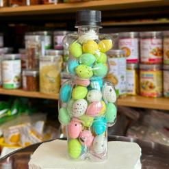 Kẹo Socola Trứng 200g - Chai Gấu Nhỏ - KTSCGN200G