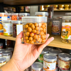 Đậu Da Cá Tỏi Ớt Mini Thơm Ngon 200g - Hộp Pet - DDCTOMHP200G