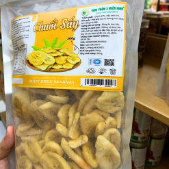 Chuối Sấy Giòn 300g Túi Zip Bạc - CSGTZB300G
