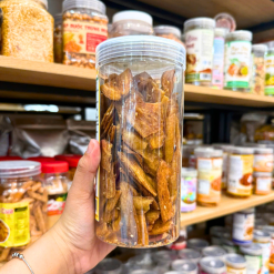 Chuối Chiên Giòn Mè Gừng 250g - Hộp Pet - CCGMGHP250G