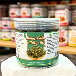 Rong Biển Cháy Tỏi Thơm Ngon Mini 100g - Hộp Pet - RBCTMHP100G