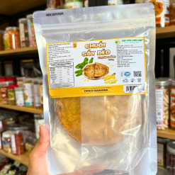 Chuối Sấy Dẻo Loại Ép Miếng 400g - Túi Zip Bạc - CSDEMTZB400G