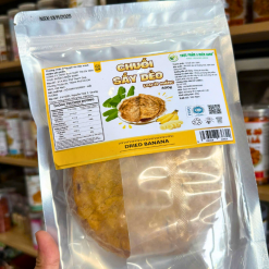 Chuối Sấy Dẻo Loại Ép Miếng 400g - Túi Zip Bạc - CSDEMTZB400G
