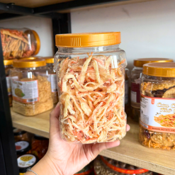 Mực Ống Xé Sợi Sấy Khô - Mực Dừa Thơm Ngon 500g - Hộp Lớn - MOXSSKHL500G