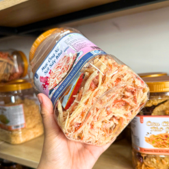 Mực Ống Xé Sợi Sấy Khô - Mực Dừa Thơm Ngon 500g - Hộp Lớn - MOXSSKHL500G