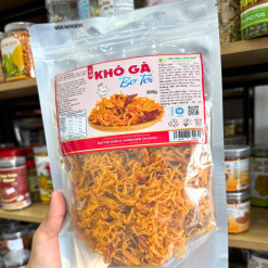 Khô Gà Bơ Tỏi 300g - Túi Zip Bạc - KGBTTZB300G