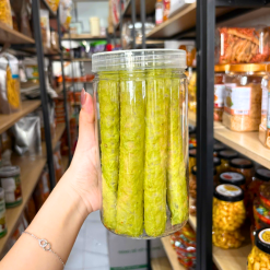 Bánh Tráng Ống Cuộn Tôm Wasabi 150g Hộp Tròn - BTOCTWHT150G