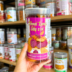 Khoai Lang Mix 2 Vị (Khoai Lang Tím, Khoai Lang Vàng) 200g - Hộp Pet - KLM2VHP200G