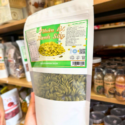 Nhân Bí Xanh Sấy 500g - Túi Zip Bạc - NBXSTZB500G