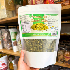 Nhân Bí Xanh Sấy 500g - Túi Zip Bạc - NBXSTZB500G