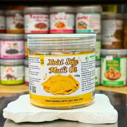 Xoài Sấy Dẻo Muối Ớt Mini 150g - Hộp Pet - XSDMOMHP150G