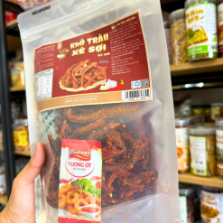 Khô Trâu Xé Sợi Tẩm Vị Bò 300g - Túi Zip Bạc - KHTRUXSI