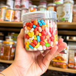 Kẹo Cứng Ngũ Sắc Hương Vị Trái Cây Mini 300g - Hộp Pet - KCNSTCHP300G