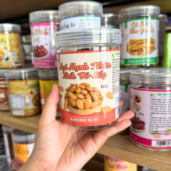 Hạt Hạnh Nhân Sấy Tách Vỏ Thơm Ngon 350g - Hũ Pet - HHNSTVHP350G