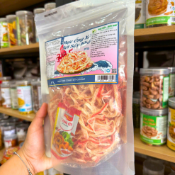 Mực Ống Xé Sợi Sấy Khô 300g - Túi Zip Bạc - MCNGXSI