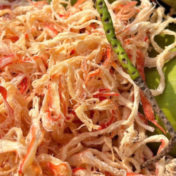 Mực Ống Xé Sợi Sấy Khô 300g - Túi Zip Bạc - MCNGXSI