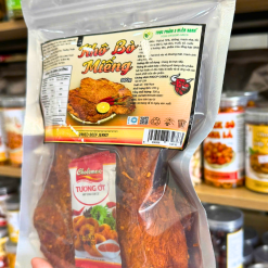 Khô Bò Miếng 300g - Túi Zip Bạc - KHBMING