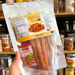Khô Bò Que Thượng Hạng 300g - Túi Zip Bạc - KBQTZB300G