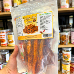 Khô Bò Que Thượng Hạng 300g - Túi Zip Bạc - KBQTZB300G