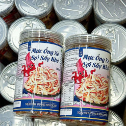 Mực Ống Xé Sợi Sấy Khô - Mực Dừa Xé Sợi Thơm Ngon 250g - Hũ Pet - MOXSSKHP250G