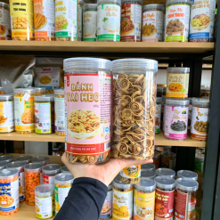 Bánh Tai Heo Nhí Nâu Thơm Ngon 350g - Hộp Pet - BTHNNHP350G