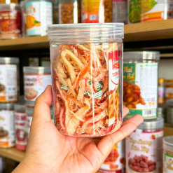 Mực Ống Xé Sợi Sấy Khô - Mực Sợi Dừa Thơm Ngon 200g - Hũ Pet - MOXSHP200G