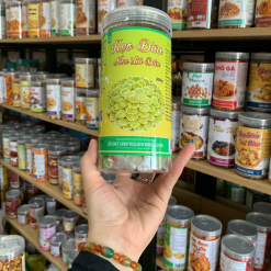 Kẹo Dừa Non Lá Dứa Thơm Ngon 300g - Hũ Pet - KDNLDHP300G