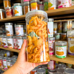 Bì Heo Bơ Tỏi Đậm Vị 200g - Hộp Pet - BHBTHP200G