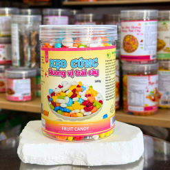 Kẹo Cứng Ngũ Sắc Hương Vị Trái Cây 500g - Hộp Pet - KCNSHVTCHP500G
