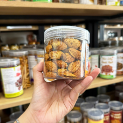 Hạnh Nhân Sấy Tẩm Gia Vị - Hạnh Nhân Rang Bơ Loại Vỏ Dày Mini Thơm Ngon 200g - Hũ Pet - HNSTGVMHP200G