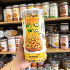 Bắp Giòn Gà Cay (Bắp Mix Khô Gà) 400g - Hộp Pet - BGGCHP400G