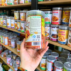 Bánh Gấu Mix 3 Vị (Truyền Thống - Socola - Chùm Ngây) 350g - Hộp Pet - BGM3VHP350G