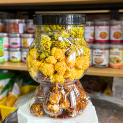 Bắp Rang Bơ Mix 3 Vị (Truyền Thống, Trà Xanh, Socola) 230g - Hộp Gấu Lớn - BRBM3VHGL230G