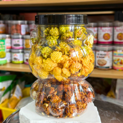 Bắp Rang Bơ Mix 3 Vị (Truyền Thống, Trà Xanh, Socola) 230g - Hộp Gấu Lớn - BRBM3VHGL230G