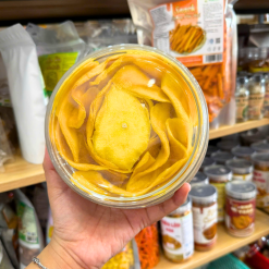 Xoài Sấy Dẻo - Xoài Xếp Hoa Thơm Ngon 500g - Hộp Tròn - XSDXHHT500G