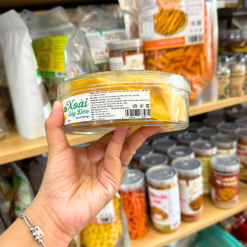 Xoài Sấy Dẻo - Xoài Xếp Hoa Thơm Ngon 500g - Hộp Tròn - XSDXHHT500G