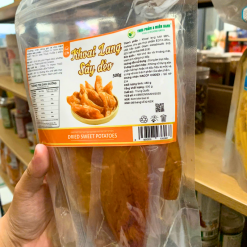 Khoai Lang Sấy Dẻo Thơm Ngon 500g - Túi Zip Trong - KLSDTZT500G