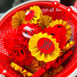 combo 5 Quạt xếp sẵn nhiều chữ - COMBO3QU