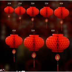 1 Bịt 10 LỒNG ĐÈN GIẤY( F25 / 20CM ) - 1BT10LNG02