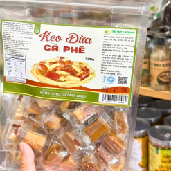 Kẹo Dừa Cà Phê Thơm Ngon 500g - Túi Zip - KDCPTZ500G