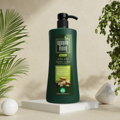 Dầu Gội Dược Liệu Nguyên Xuân Cho Tóc Hư Tổn 450ml - Xanh Lá Đậm - DGTDNXXLD450