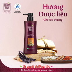 Dầu Gội Dược Liệu Nguyên Xuân Cho Tóc Thường 450ml - Chai Đỏ - DGTDNXCD450