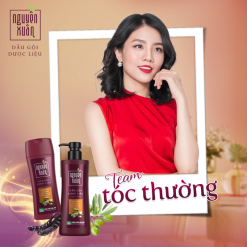 Dầu Gội Dược Liệu Nguyên Xuân Cho Tóc Thường 250ml - Màu Đỏ - DGTDNXD250
