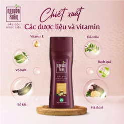 Dầu Gội Dược Liệu Nguyên Xuân Cho Tóc Thường 250ml - Màu Đỏ - DGTDNXD250