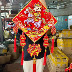 Dây reo 3d Vuông Tràn Trí Tết 30cm - DTT03