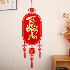 Liễn Treo 3d - Dây Treo Trang Trí Tết 28x108cm - TLN03